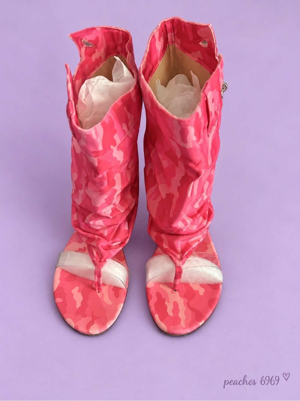 Cape Robbin Pink Camouflage Slouch Thong Sandals